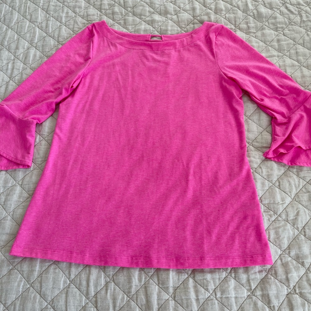 GUC! Lilly Pulitzer 3/4 Sleeve Pink Top
